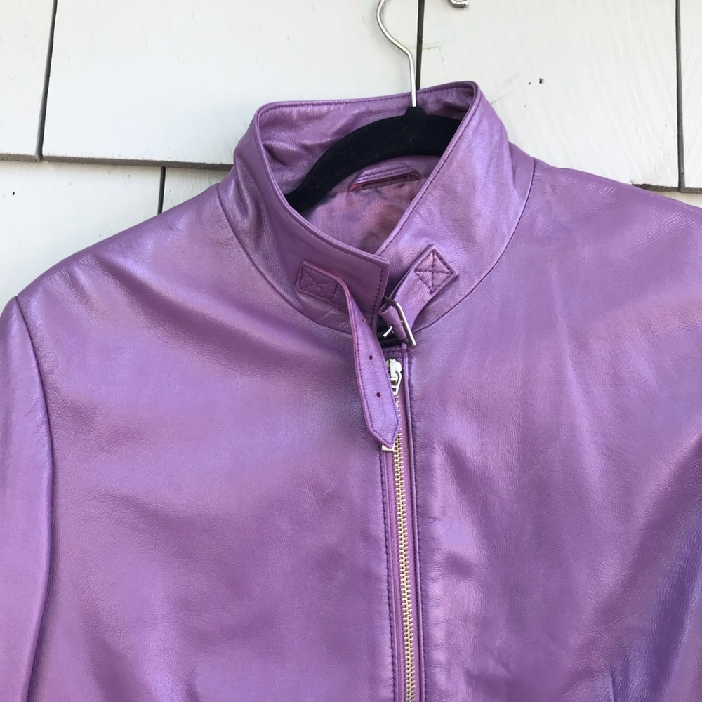 Authentic Lamb Leather Biker Jacket - image 5